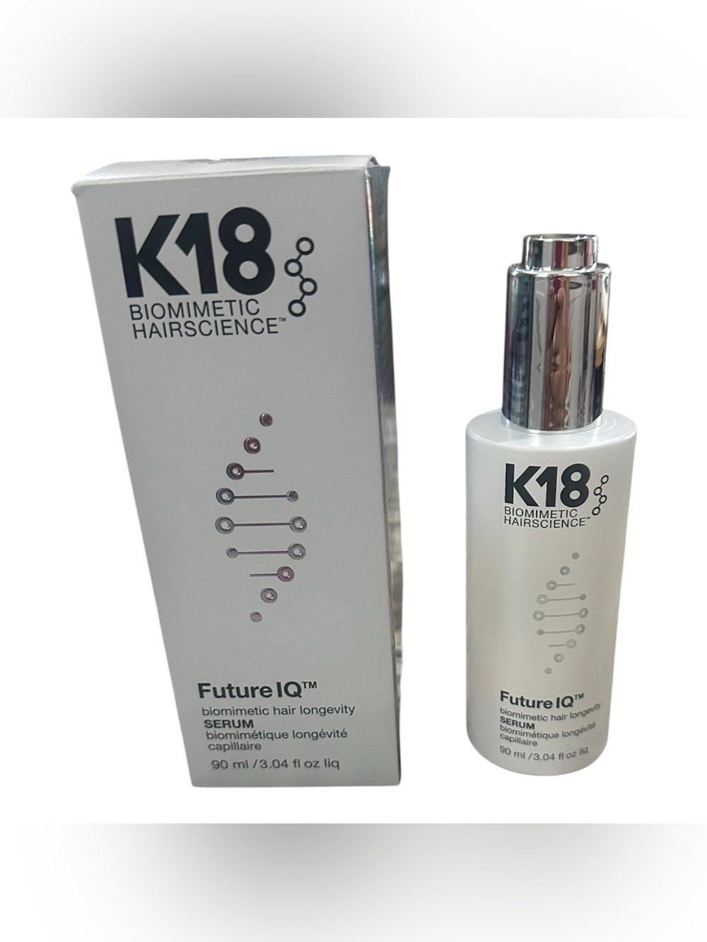 K18 Biomimetic Hairsicence Future IQ Hair Serum - 120.00 retail 3.04 oz BNIB